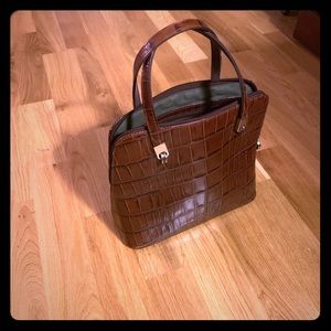 Jones New York Faux Alligator Hyde Purse